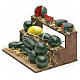 Banc aux melons en miniature crèche Napolitaine 4,5x9x7 s3