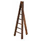 Escalera trípode de madera pesebre 12 cm s2