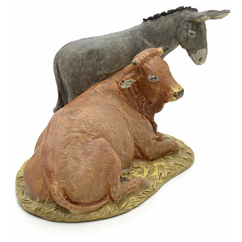 STOCK Ox and Donkey 12cm Landi Line in resin 2