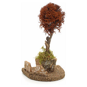 Moss, Trees, Palm trees, Floorings: Nativity accessory, red lichen tree for do-it-yourself nativitie