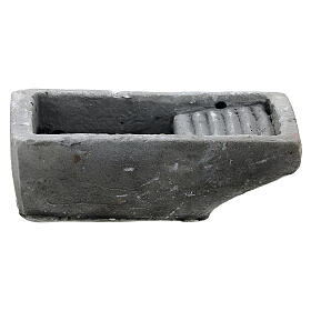 Home accessories miniatures: Nativity accessory, cloth wash tub in plaster
