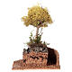 Arbre lichen jaune pour crèche h 18 cm s5