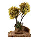 Arbre lichen jaune pour crèche h 18 cm s4