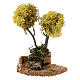 Albero lichene giallo per presepe h 18 cm s2