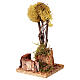 Albero lichene giallo per presepe h 18 cm s2