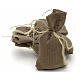 Nativity accessory, set of 3 cloth sacks H7cm s2
