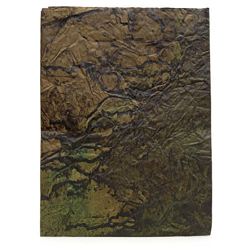 Papierblatt mit gemaltem Fels für Krippe 70x100 cm 1