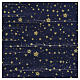 Nativity scene backdrop, sky with gold stars, roll of paper 70 x s1