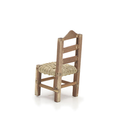 Chaise en miniature pour la crèche Napolitaine h 6 cm 2