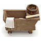 Neapolitan Nativity scene accessory, kneading trough with bread s1