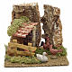Nativity setting with hens and geese 14x15x14cm s1