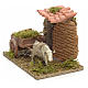 Nativity setting, white ox with cart 10x14x9cm s2