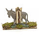 Nativity accessory, donkey with wood measuring 11x14x4cm s1