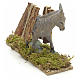 Nativity accessory, donkey with wood measuring 11x14x4cm s2