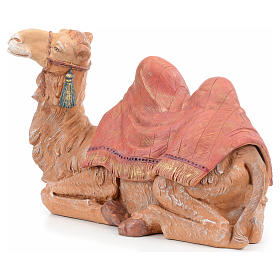Kamel sitzend mit roter Tasche für 45cm Krippe Fontanini
