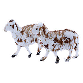 Moutons debout crèche 8 cm 2 pcs