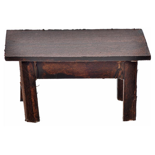 Table en miniature crèche Napolitaine 3,5x7,5x4 cm 2