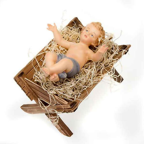 Wooden cradle for Baby Jesus statues 4