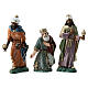 Nativity figurines, 3 Wise Men 10cm Moranduzzo in hand painted plastic s4