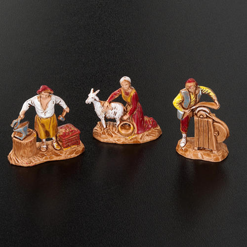 Pastori presepe gruppo 6 pz. Moranduzzo 3 cm 2