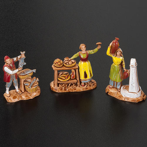 Pastori presepe gruppo 6 pz. Moranduzzo 3 cm 3