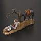 Figury szopka Moranduzzo pasterz odpoczywający z osłem 10 cm s3
