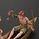 Figurines for Moranduzzo nativities, boat with 3 men 10cm s4