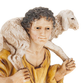Pastore con agnello in spalla 13 cm Moranduzzo