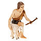 Figurines for Moranduzzo nativities, shepherd with fife and shee s1