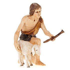 Pastore con flauto e pecora 13 cm Moranduzzo