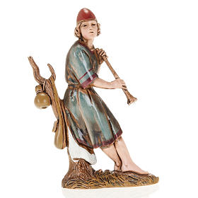 Figurines for Moranduzzo nativities, fifer sitting on tree 10cm