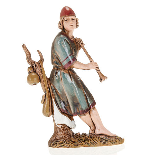 Figurines for Moranduzzo nativities, fifer sitting on tree 10cm 1