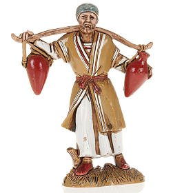 Nativity Scene figurine, man with two amphorae 10cm Moranduzzo