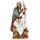Old shepherd with walking stick, nativity figurine, 10cm Moranduzzo s1