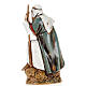 Old shepherd with walking stick, nativity figurine, 10cm Moranduzzo s2