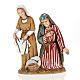 Mulher idosa e menina com roupas para Presépio Moranduzzo com figuras de altura média 10 cm s1