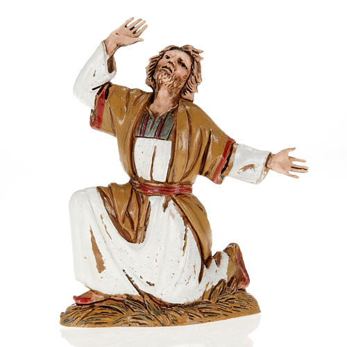 Figurines for Moranduzzo nativities, astonished man 10cm 1