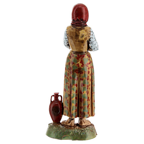 Farmer woman with amphora, nativity figurine, 10cm Moranduzzo 4