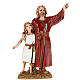 Figurines for Moranduzzo nativities, man and young boy 10cm s1