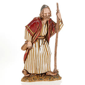 Wayfarer with walking stick, nativity figurine, 10cm Moranduzzo