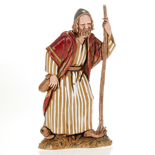 Wayfarer with walking stick, nativity figurine, 10cm Moranduzzo 1