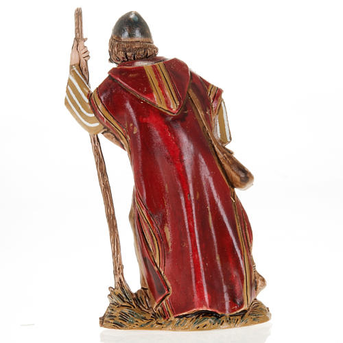 Wayfarer with walking stick, nativity figurine, 10cm Moranduzzo 2