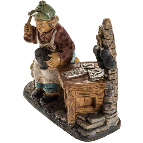 Calzolaio 10 cm resina presepe 3