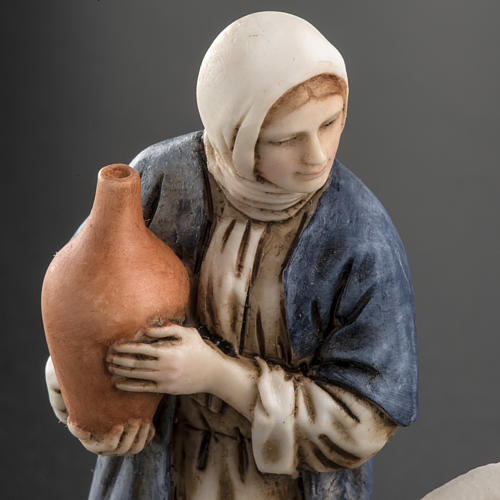 Woman with amphora and kneeling shepherd Moranduzzo 11cm 5