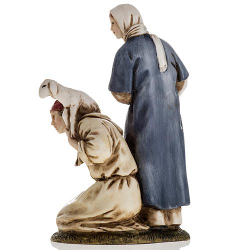 Woman with amphora and kneeling shepherd Moranduzzo 11cm 3