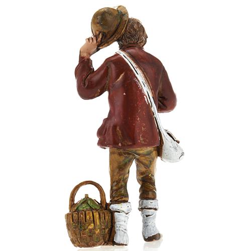 Man with hat, nativity figurine, 8cm Moranduzzo 2