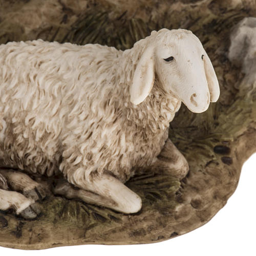 Figurines for Landi nativities, guard with sheep 18cm 5