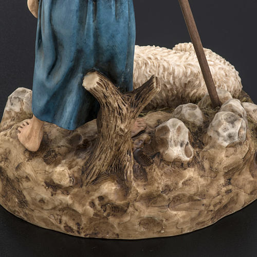 Figurines for Landi nativities, guard with sheep 18cm 6