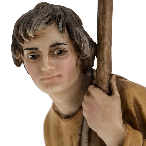 Figurines for Landi nativities, shepherd with lamb 18cm 3