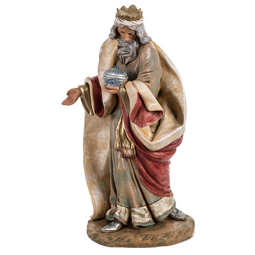 White Wise King for Fontanini nativities, 45cm | online sales on ...
